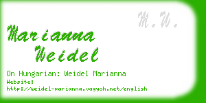 marianna weidel business card